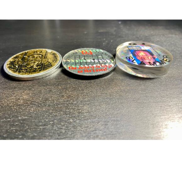 Vintage 1990's OJ Simpson in the Slammer 3 Pog Slammer Bundle - Picture 3 of 9